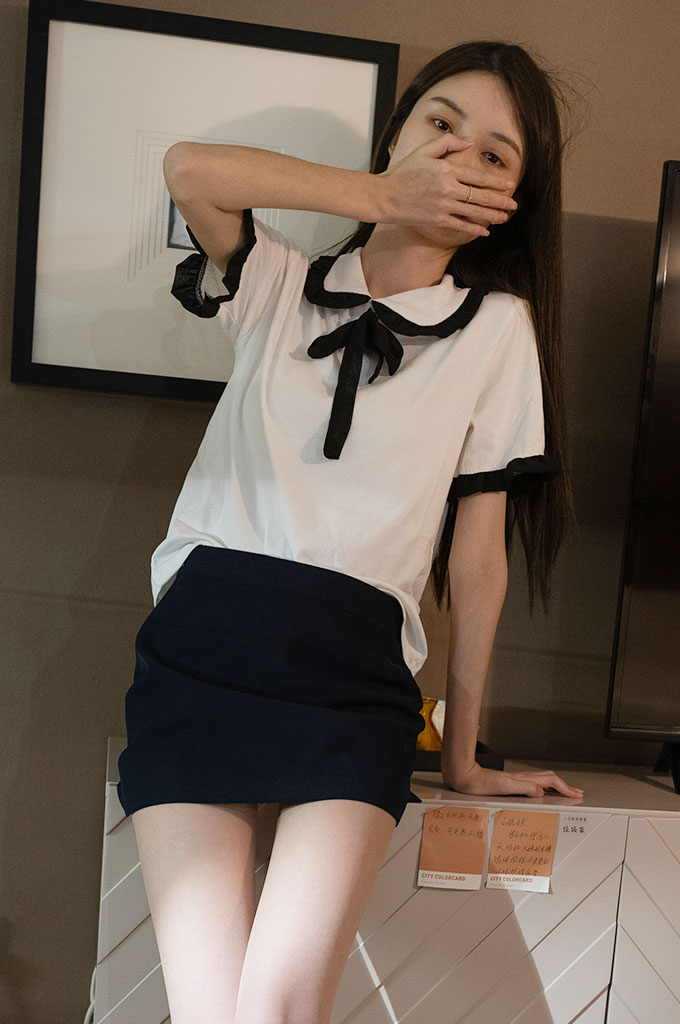 A005-通勤风薄丝搭配平底鞋-丝艺图鉴